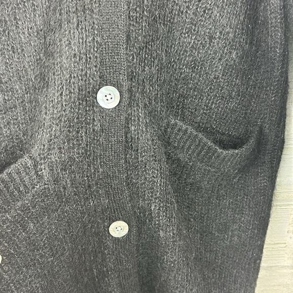 Michael Kors Women’s XS Black Wool Blend Long Oversized Duster Sweater NWT - Picture 7 of 10